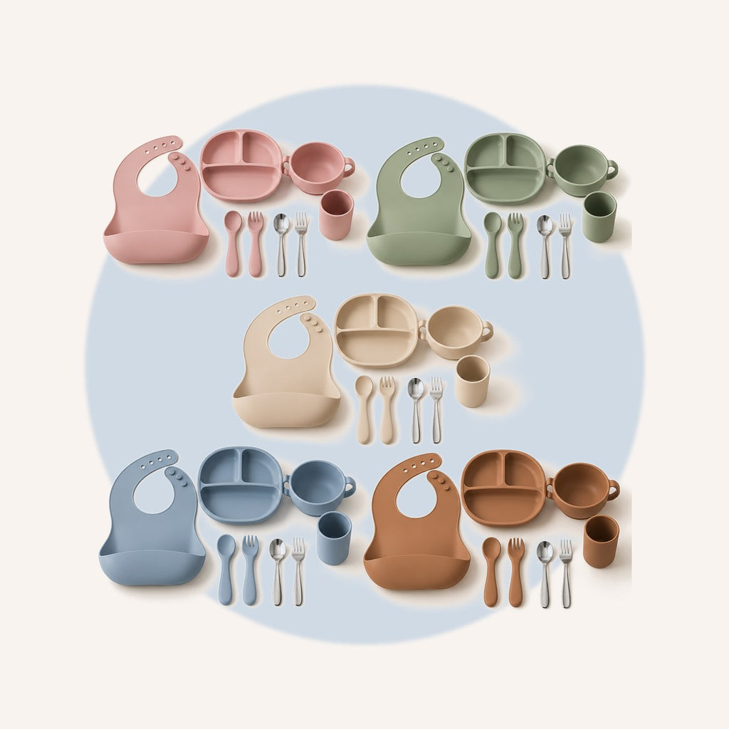Set de alimentación de silicona para bebé