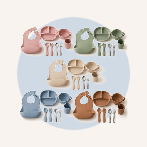 Set de alimentación de silicona para bebé